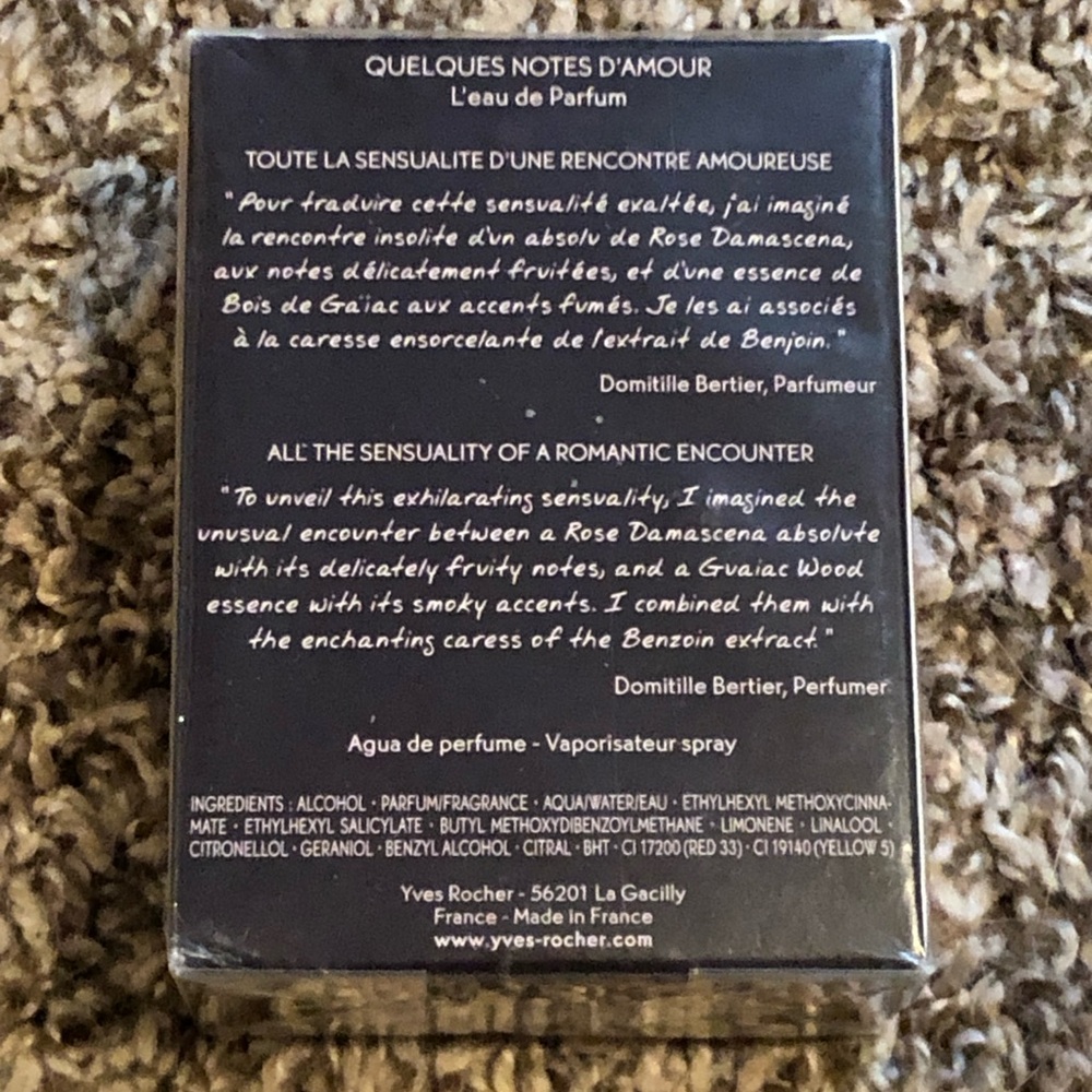 Yves Rocher Quelques Notes d’Amour L’Eau de Parfum, NWT (sealed) - Picture 2 of 11